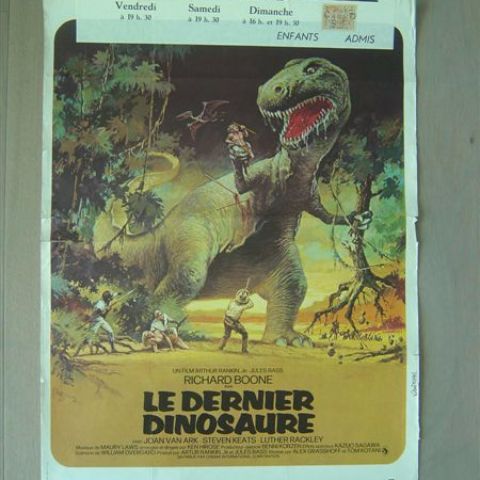 'Le dernier dinosaure' (Richard Boone) Belgian affichette